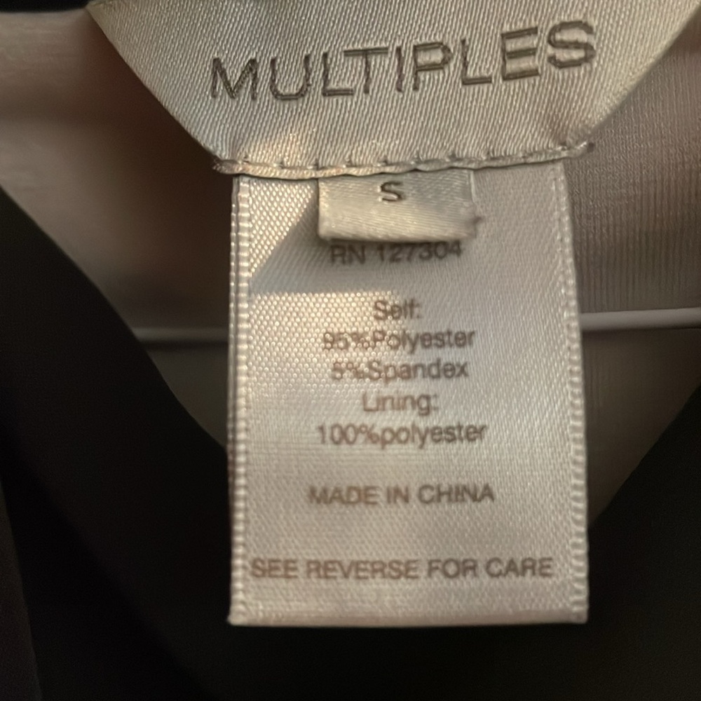 Blk/Cream Color Top Made By Multiples. Cowl Neck … - image 3